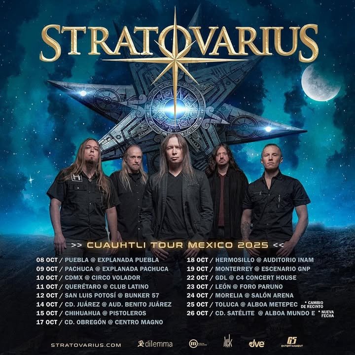 Stratovarius confirma gira por México: ¡Sonora tendrá dos fechas!